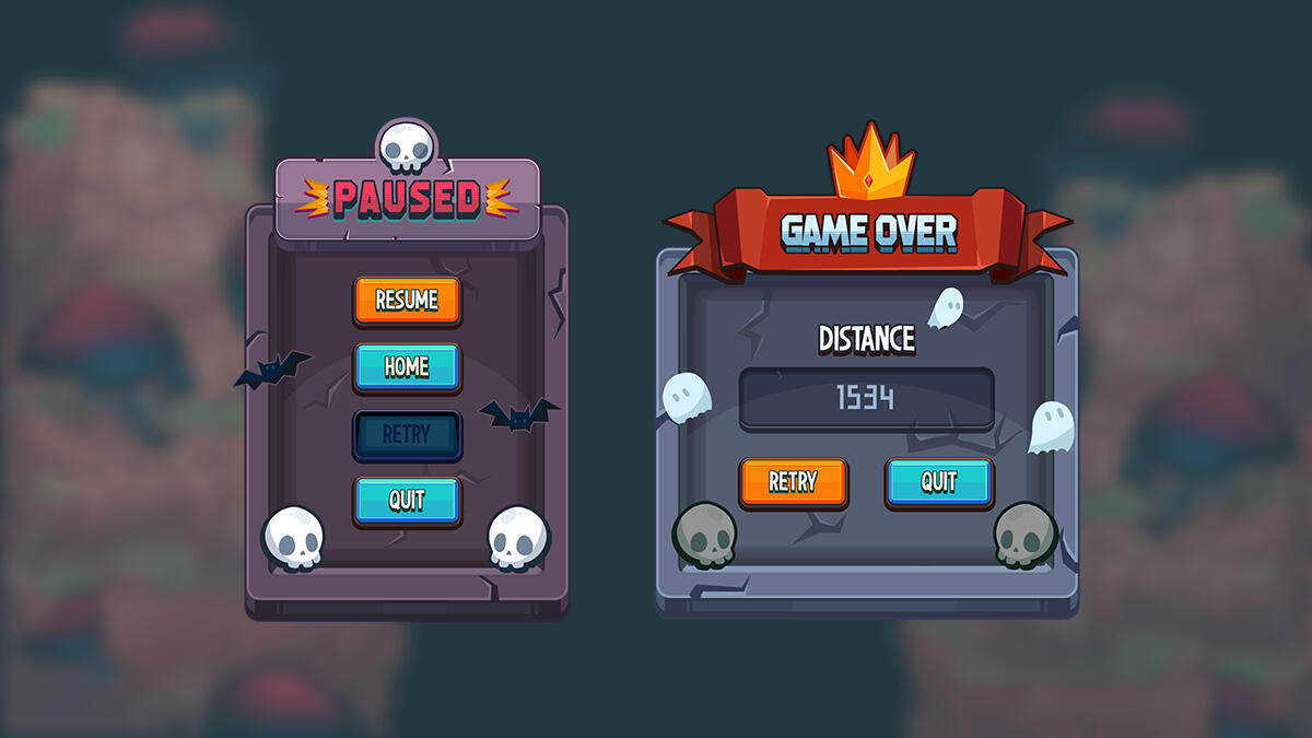 Phantom Fall - UI Menu Screens